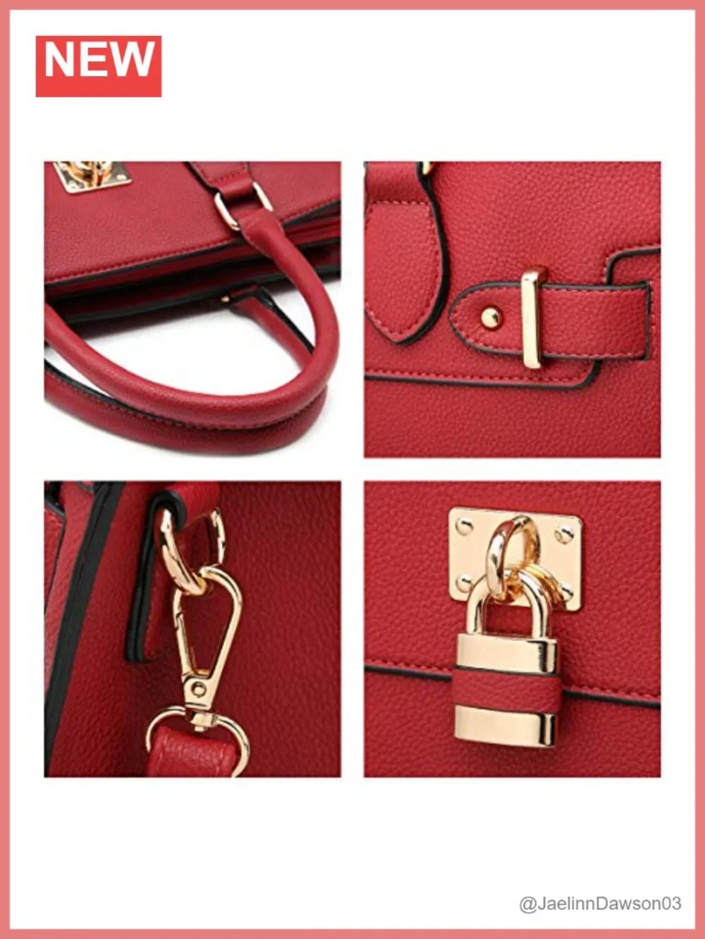 Women's Vegan Leather Satchel Tote Purse Set with Wristlet Wallet